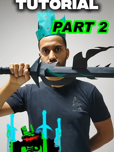 Como Fazer a Espada do 1x1x1x1 de Papel