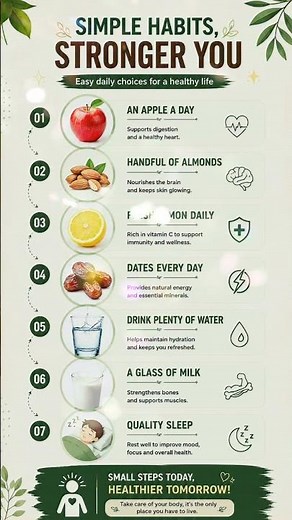 7 Healthy Daily Habits That Can Improve Your Health | Simple Health Tips #Shorts