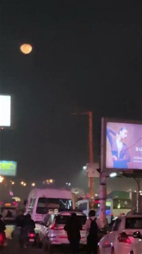 Moon orange color last night | #youtubeshorts #viral #shorts #shortvideo #youtube