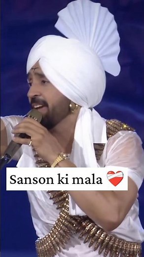 Diljit Dosanjh Singing "Sanson Ki Mala" Live | Unmatched Spiritual Vibe ⚡#punjabisong #punjabistatus
