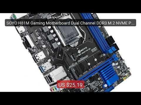 SOYO H81M Gaming Motherboard Dual Channel DDR3 M.2 NVME PCIEx1... — Hot Deal 2026 | Limited Offer!