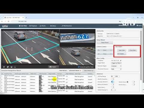 How to Use UNV LPR Camera