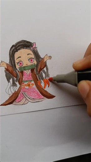 Chibi nezuko #anime #demonslayer #nezuko #art