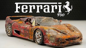 Restoration abandoned Ferrari F50 - Unbelievable transformation!