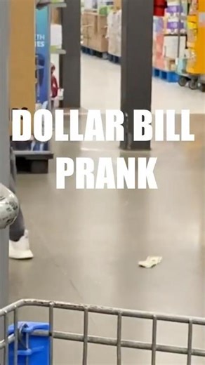 Dollar bill fishing line prank #shorts