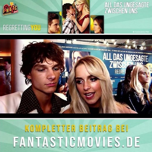 ALL DAS UNGESAGTE ZWISCHEN UNS – REGRETTING YOU - Drama, Romantik & Coming-of-Age!