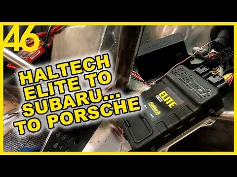 WIRING the HALTECH ELITE 2500 to my Subaru EZ30R Turbo...into a Vintage Porsche | Blasphemy Build 46