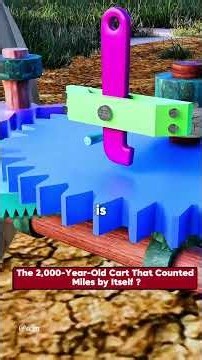 the 2000 years old cart counted distance by itself #gear #distance #ancient #engineering