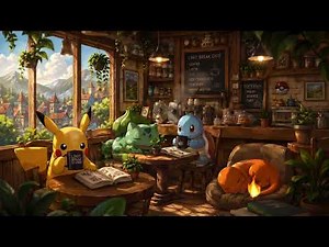 Pokémon Lofi ☕ Cozy Café Music for Study, Relax & Chill | 2 Hours
