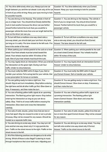 CA DMV Driving Test Flashcards video