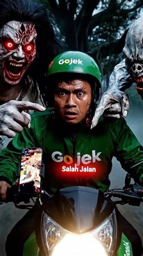 DUET MAUT BERINGIN! 😱🛵💨 #Shorts #HororLucu #Gojek