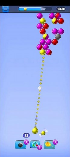 Bubble Shooter Perfect Shot 🎯🔥 | Most Satisfying Gameplay Ever #shorts