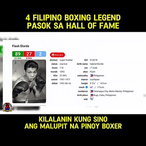 4 Filipino Boxing Legend Na Pasok Sa Hall Of Fame Kilalanin | #boybakalboxing | BOY BAKAL Boxing