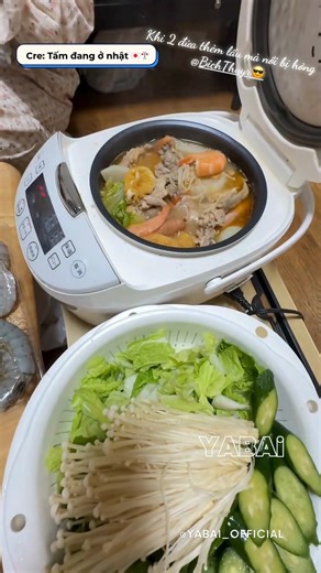 Muốn ăn lẩu mà nồi nấu lẩu bị hỏng thì làm sao ạ 🤭 Cre: Tấm đang ở nhật 🇯🇵🎌 | YABAI
