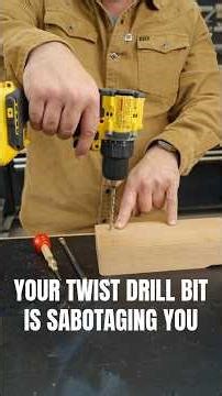 Twist Drills Wandering? Not Anymore #woodworking #hacks #shorts