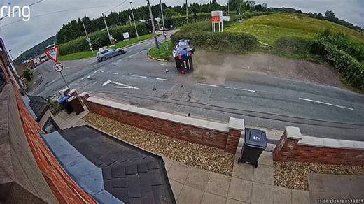 CCTV shows car crashes at 'Britain's most dangerous junction'