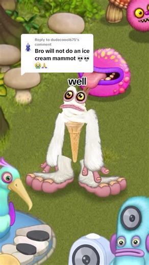 My Singing Monsters Ice Cream Mammoth Plant Island