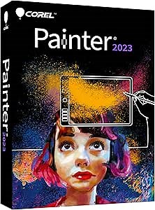 Corel Painter 2023 | Professional Painting Software for Digital Art, Illustration, Photo Art & Fine Art [PC/Mac Key Card]