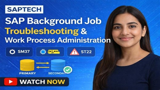 SAP Background Job Troubleshooting Work Process Administration | SM37, SM50, SM66 Guide | Vijay Bhosale