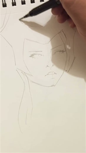 Portrait drawing practice