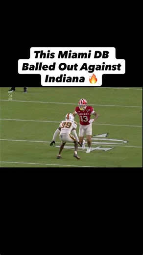 This DB Has a NFL Future‼️ #skool #nfl #defensiveback #miami #dbdrills #indiana #cornerback