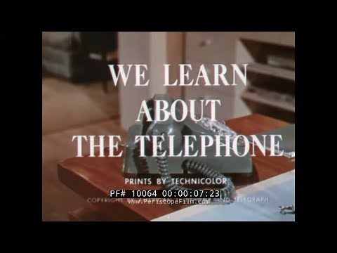 1965 BELL TELEPHONE EDUCATIONAL FILM " WE LEARN ABOUT THE TELEPHONE " 10064