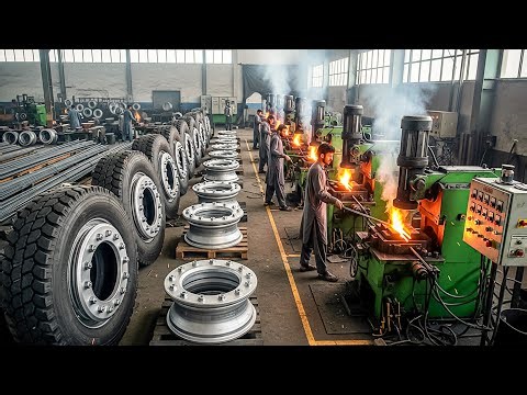 Pakistani Amazing Skills! Pakistani Mechanics Turning Scrap into Wheel Stud Plates