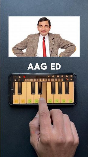 Mr. Bean BGM🎶 Easy Mobile piano notes👆🏻🎹 #mrbean #shorts