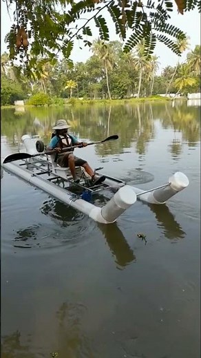 Awesome PVC pipe kayak you can build yourself...