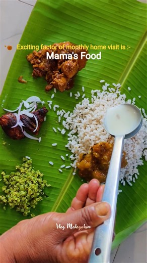I followed my heart and it led me to this leaf#KeralaFood#Sadhya#KeralaMeals #keralaspecial#kerala