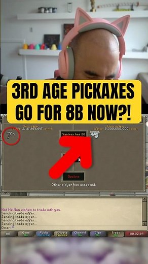 ODABLOCK PRICE CHECKS HIS 3RD AGE PICKAXES WITH MERCHERS #osrs #odablock #runescape