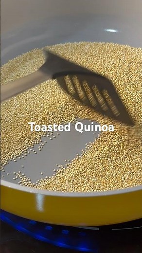 Toasted Quinoa Recipe! Great for salads and snacks. #easysnacks