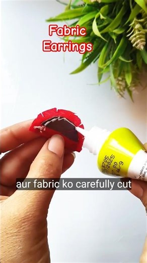 Diy fabric earrings Challenge#fabricearrings#earringmaking#jewelrymaking#handmadejewelry#diyjewelry