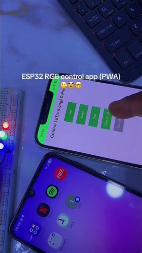 ESP32 projects , led controller app(PWA)
