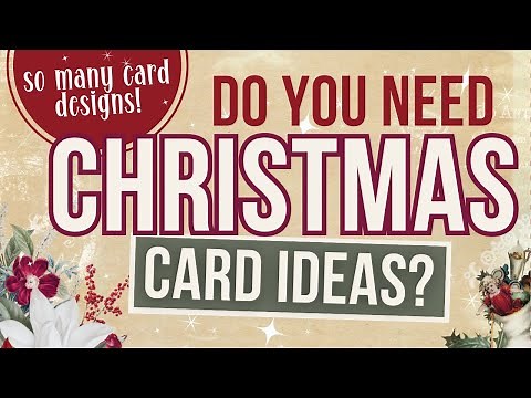 WOW!! SO MANY CHRISTMAS CARD MAKING IDEAS! Quick & Easy Card making designs | CARD MAKING TUTORIAL
