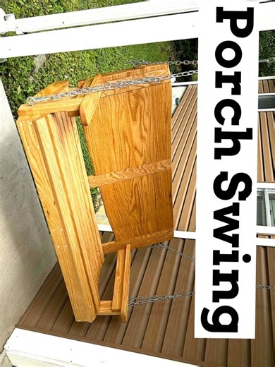 Transforming Oak Trees into Stunning Porch Swings