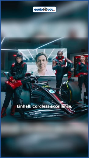 Einhell is a proud partner of the Mercedes-AMG Petronas Formula 1 Team with Power X-Change, offering one battery for more than 250 tools for the home and garden. Einhell - cordless excellence! #Equip4You #Einhell #powerxchange #cordlssexcellence #formula1 #f1 | Equip4you