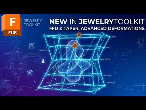 NEW Deformation Tools in Fusion 360! FFD & Taper | Jewelry Toolkit