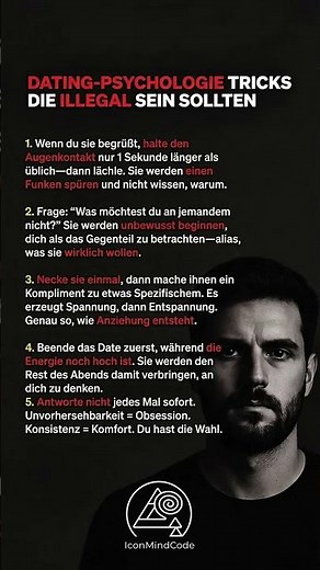 5 Dating-Tricks, die fast schon ILLEGAL sind... 🤫💔 #psychologie #liebe #dating #mindset