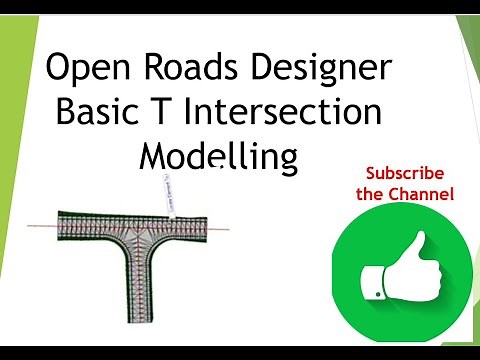 Basic T Intersection Modelling in Open Roads Designer