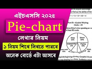 1 টা Pie Chart দিয়ে সব Pie Chart লেখার নিয়ম HSC 2025 | hsc pie chart lekhar niom | pie chart format