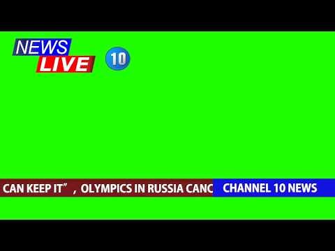 Live News Broadcast Overlay Green Screen