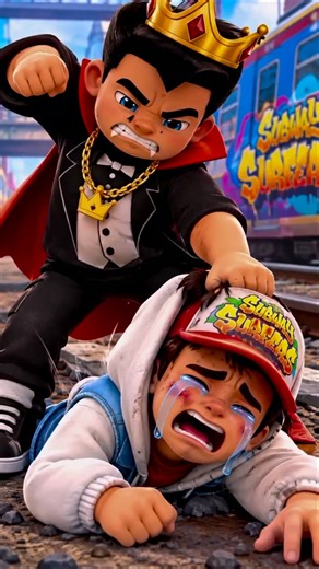 King Attacks Jake 🥺💔 Jake's Emotional Crying Story | Subway Surfers #Shorts