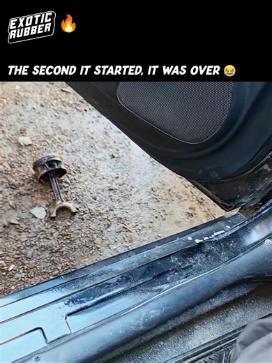 The car broke before it even started