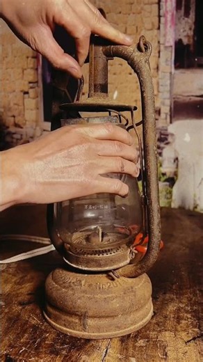 100-Year-Old Lantern Restoration 🔥 #shorts #childhoodmemories #90skids