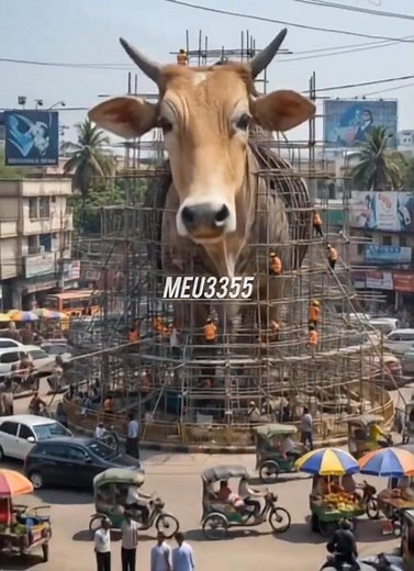 World’s Biggest Cow Statue Construction | Stunning Street View"
