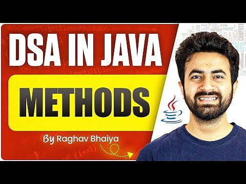 DSA In Java | Methods | Java in One Shot | Methods in Java | Java Course