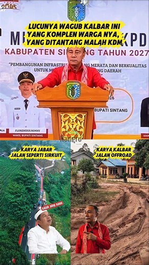 WAGUB KALBAR KOCAK,YANG KOMPLEN WARGA NYA, YANG DI TANTANG KDM #dedimulyadi #kdm #kalbar