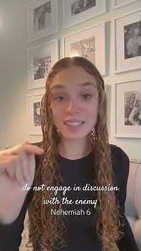 Do not engage in discussion with the enemy - Nehemiah 6