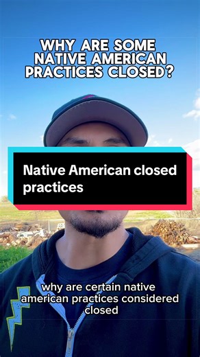 Why are certain native practices closed? #nativetiktok #nativeamerican #indigenous #spirituality #fyp